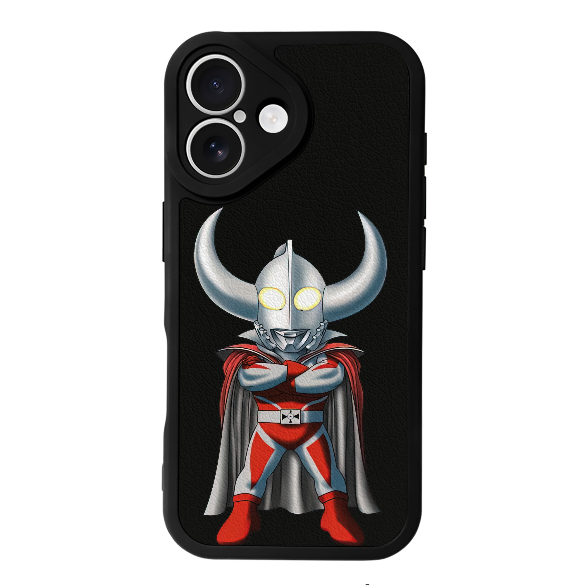 （画像用） ウルトラマン Ultraman 【iPhone 16シリーズ対応】シリコンスマホケース（レザー調） 材質：シリコン